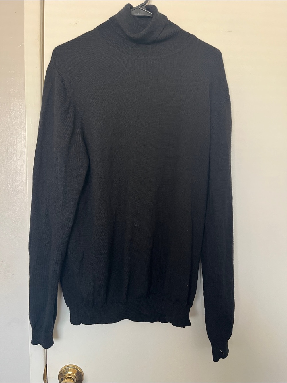 Eddie Bauer 100% Fine Italian Mariano Wool Turtleneck Sweater Size L